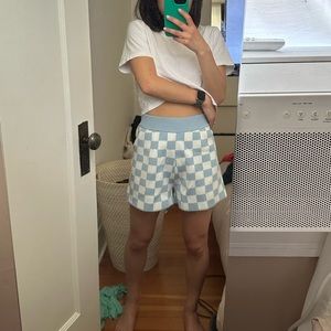Oak + Fort CHECKERED KNIT SHORT